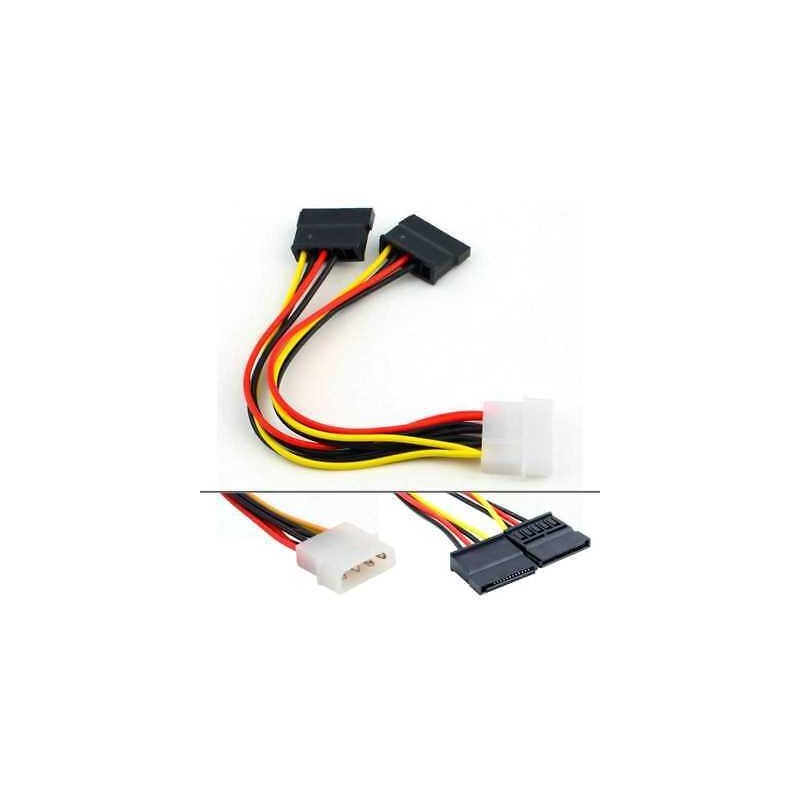 ADAPTADOR DE MOLEX A SATA DOBLE