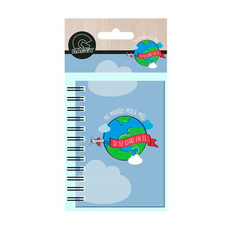 LIBRETA A7 ESPIRAL LATERAL MUNDO