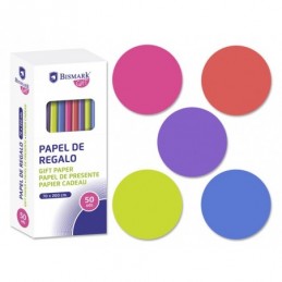 PAPEL DE REGALO LISO NEON 70CMx150Cm