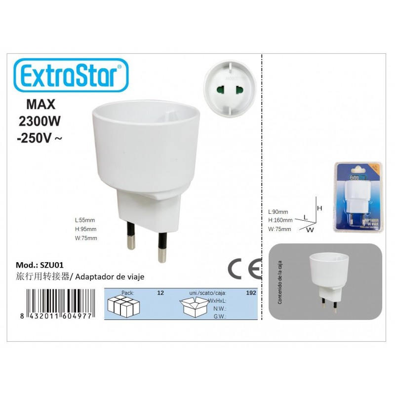 ADAPTADOR GRUESO/FINO REDONDO BLISTER