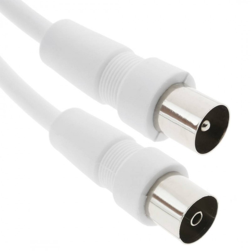 CABLE ANTENA MACHO/HEMBRA 3MTS BLANCO