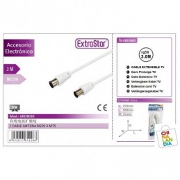 CABLE ANTENA MACHO/HEMBRA 3MTS