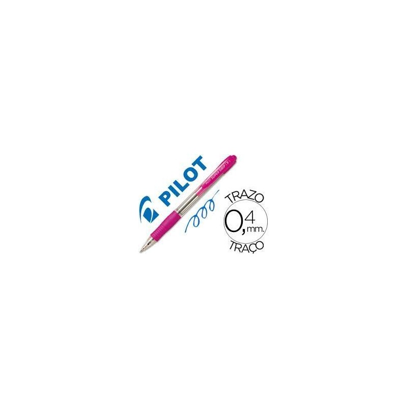 BOLIGRAFO PILOT SUPER GRIP ROSA