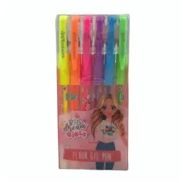 BOLIGRAFOS FLUORESCENTE 6 COLORES