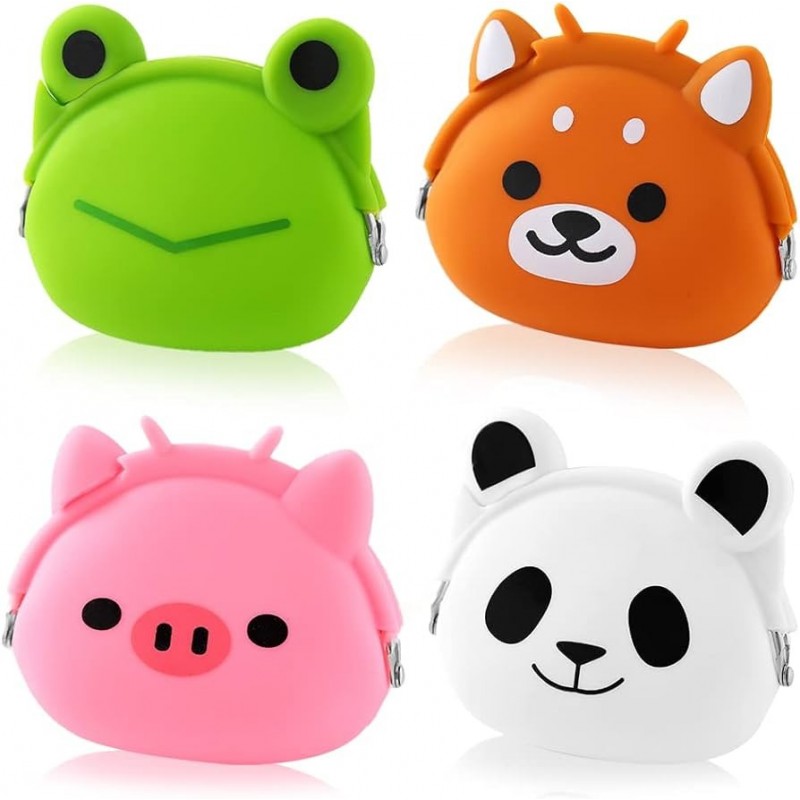 ANIMALES SILICONA 4UDS BOLSA