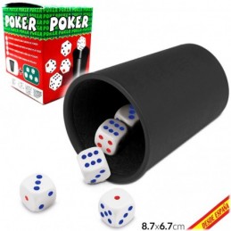 CUBILETE POKER CON DADOS