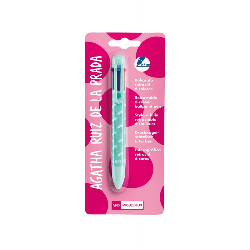 BOLIGRAFO 6 COLORES AGATHA RUIZ DE LA PRADA