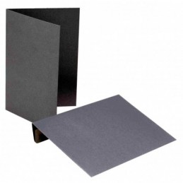SOBRE+TARJETA PLUS 114x162 METALIZADO GRIS PLUS OF