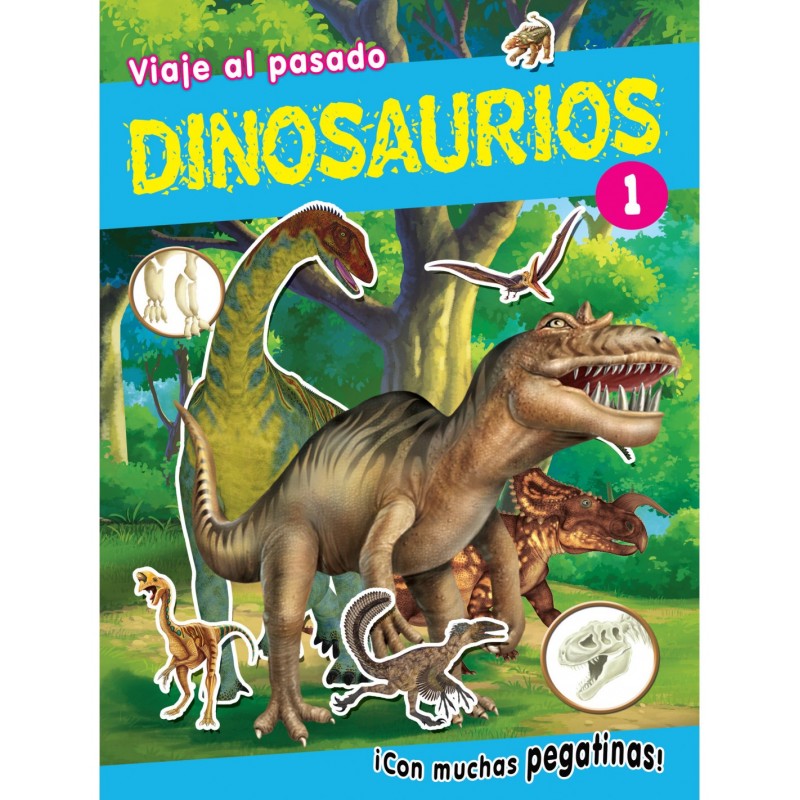 LIBRO PEGATINAS VIAJE AL PASADO DINOSAURIOS