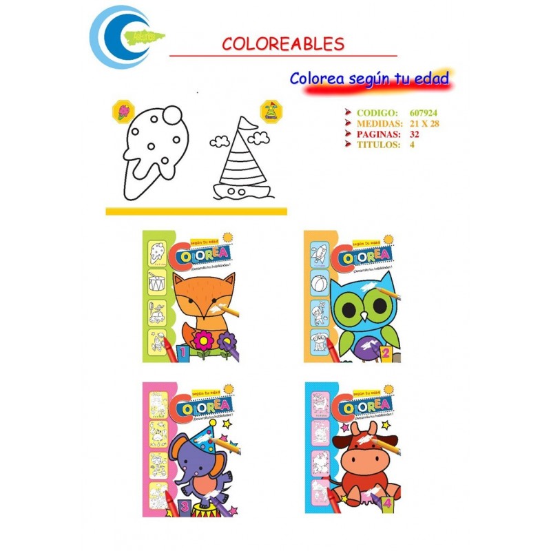LIBRO COLOREAR SEGUN TU EDAD