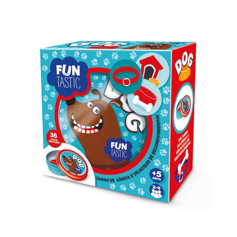 CARTAS REDONDAS FUNTASCTIC DOG CON CAJA