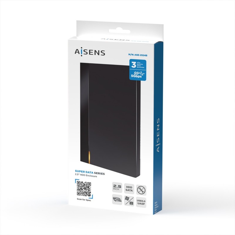CAJA EXTERNA DISCO 2.5 AISENS USB 3.1 SIN TORNILLO