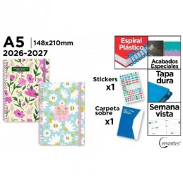AGENDA ESCOLAR A5 SEMANA VISTA TD 26 27