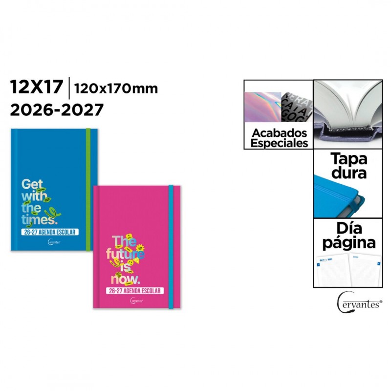 AGENDA ESCOLAR 12x17 DIA PAGINA TD 26 27
