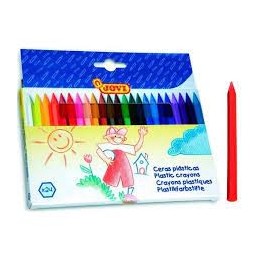 LAPICES CERA JOVI HEXAGONAL CAJA DE 24 COLORES