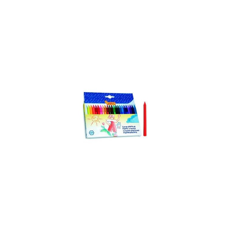 LAPICES CERA JOVI HEXAGONAL CAJA DE 24 COLORES