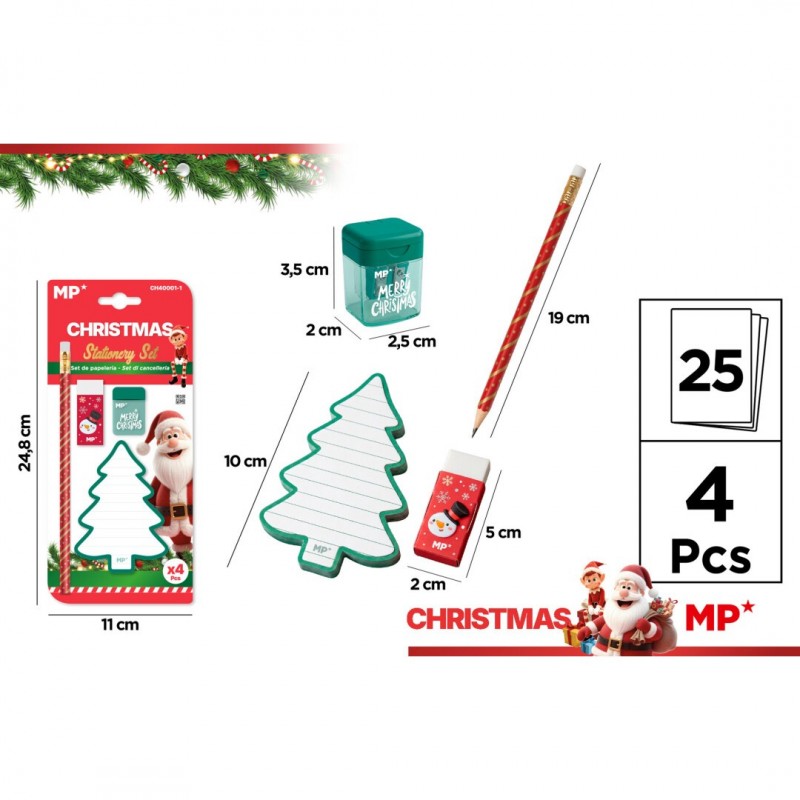 SET DE PAPELERIA NAVIDAD 2