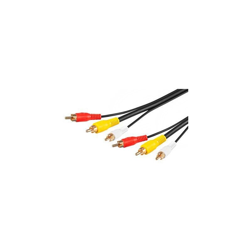 CABLE AUDIO 3X RCA M/M 3M