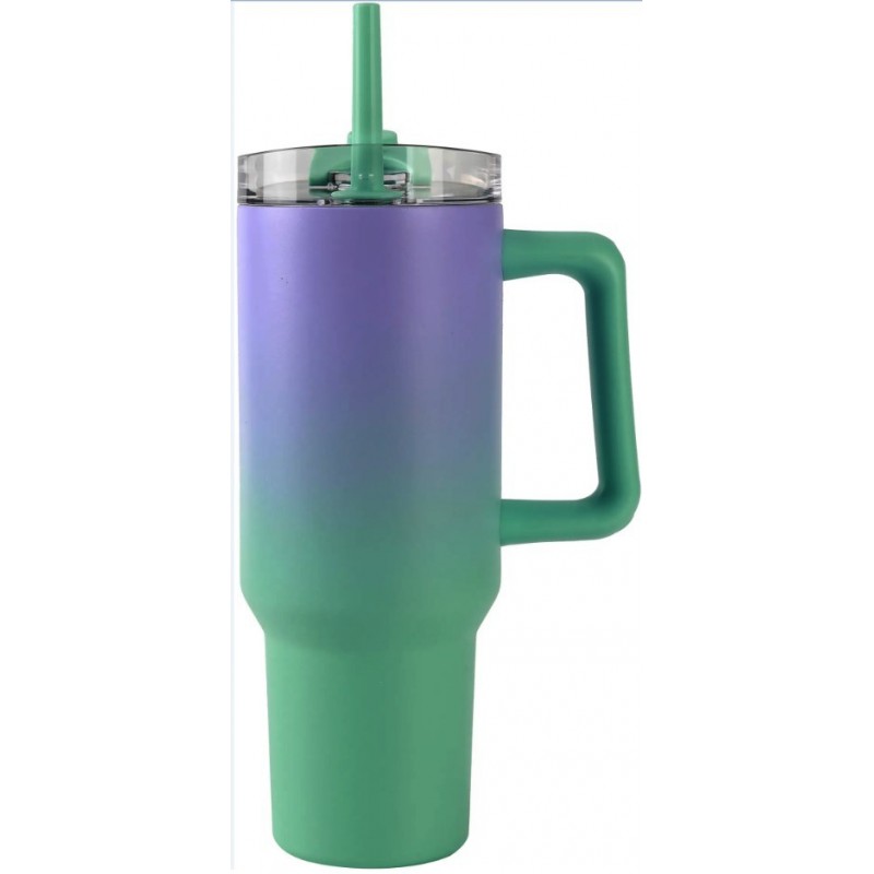 TAZA DE VIAJE 1200ML SOMBREADA LILA VERDE AZULADO