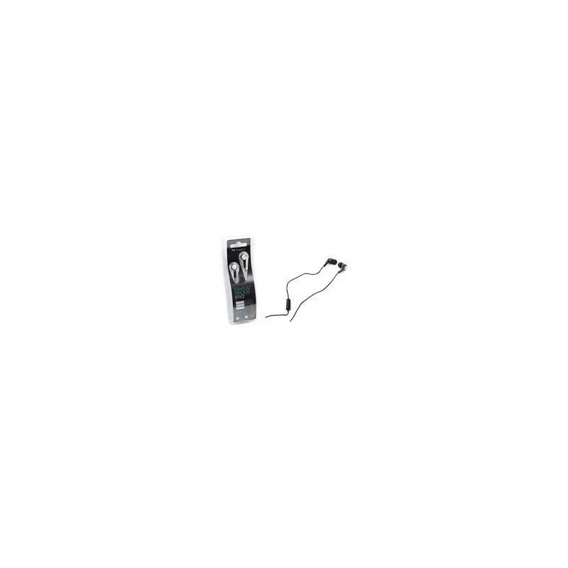 AURICULARES SPORT FIESTA CON MICRO MINI JACK NEGRO
