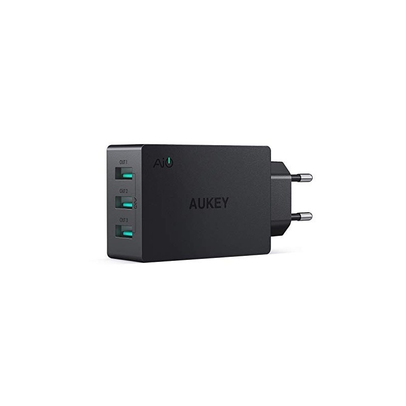 CARGADOR AUKEY 3 PUERTOS AC PA-U35 30W 6AMP 2.4AMP