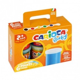PINTURA DEDOS CARIOCA BABY 80ML E/6 SURTIDOS