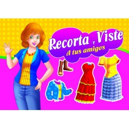 LIBRO RECORTABLES MODA RECORTA Y VISTE A TUS AMIGO