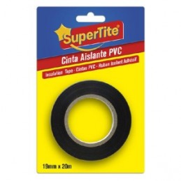 CINTA AISLANTE NEGRA 19mm x 20m SUPERTITE