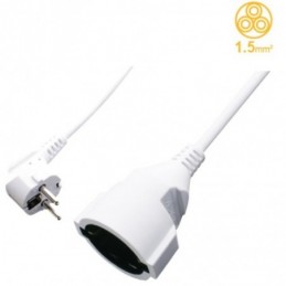 ALARGADERA 1TOMA 3M CABLE BLANCO