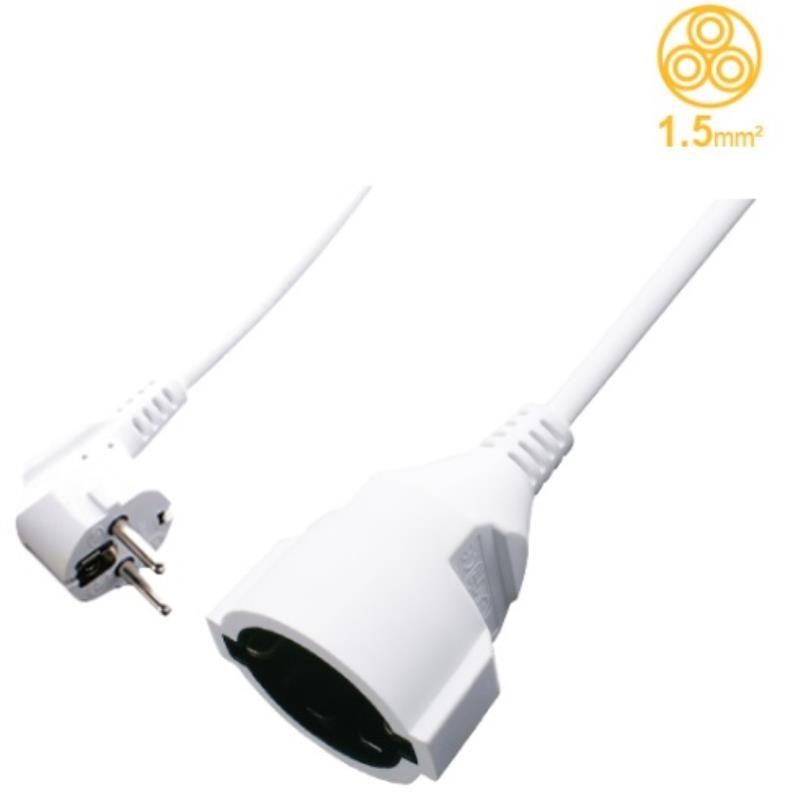 ALARGADERA 1TOMA 3M CABLE BLANCO