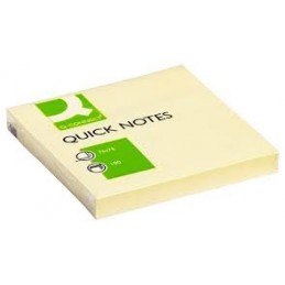 BLOC DE NOTAS ADHESIVAS QUITA Y PON 76X76MM 100H