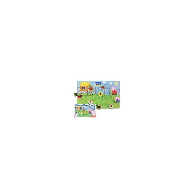 PUZZLE MADERA ENCAJABLE PAPPA PIG EN LA GRANJA