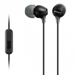 AURICULAR SONY EX-15AP (BOTON) NEGRO CON MICRO