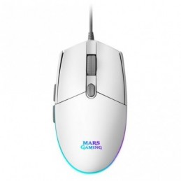 RATON MARS GAMING MMGW BLANCO RGB 3200DPI