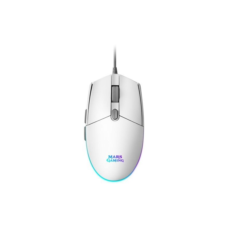 RATON MARS GAMING MMGW BLANCO RGB 3200DPI
