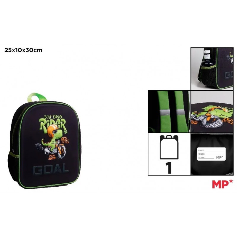 MOCHILA ESCOLAR 3D MP BEST DINO