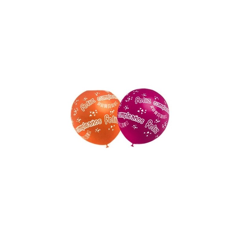 SET 5 GLOBOS DE FIESTA FELICIDADES