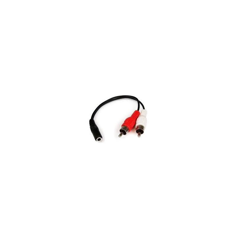 STARTECH CABLE CONVERTIDOR DE JACK H A RCA M 15CM