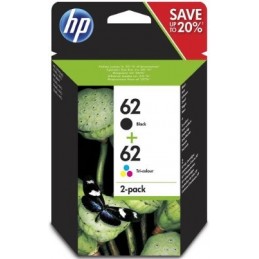 CARTUCHO HP 62 J3M80AE PACK TWING NEGRO Y COLOR