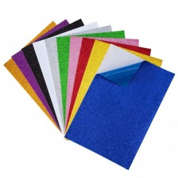 PAPEL GOMA EVA PURPURINA