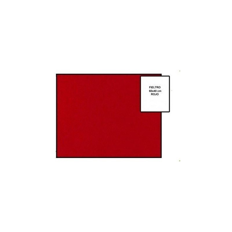 FIELTRO 40X60 COLOR ROJO