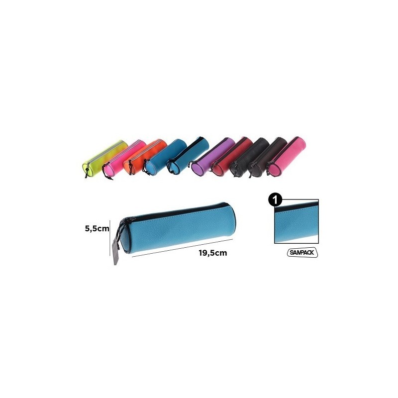 ESTUCHE PLUMIER REDONDO 19x5x5CM