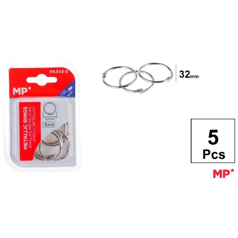 ANILLAS METALICAS 32mm 5uds