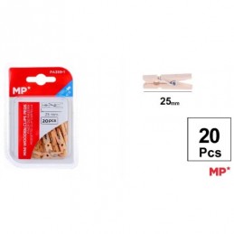 PINZA MADERA 25mm 20UDS