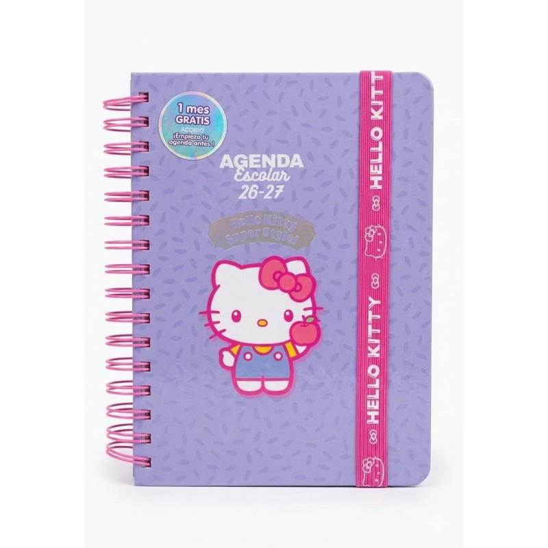 AGENDA ESCOLAR HELLO KITTY DIA PAGINA 26 27