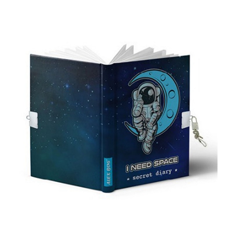 DIARIO TAMAÑO A5 CON CANDADO NEED SPACE