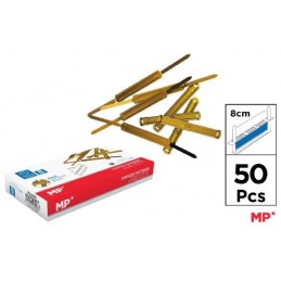 ENCUADERNADORES FASTENER DORADOS 80MM 50UDS