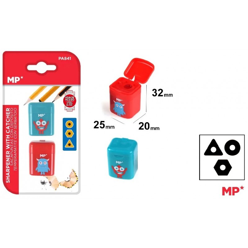 2 SACAPUNTAS CON TAPA Y DEPOSITO MP