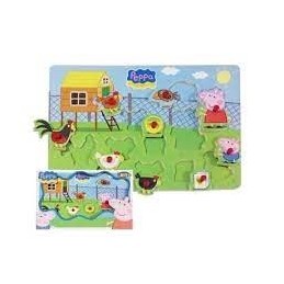 PUZZLE MADERA ENCAJABLE PAPPA PIG EN LA GRANJA