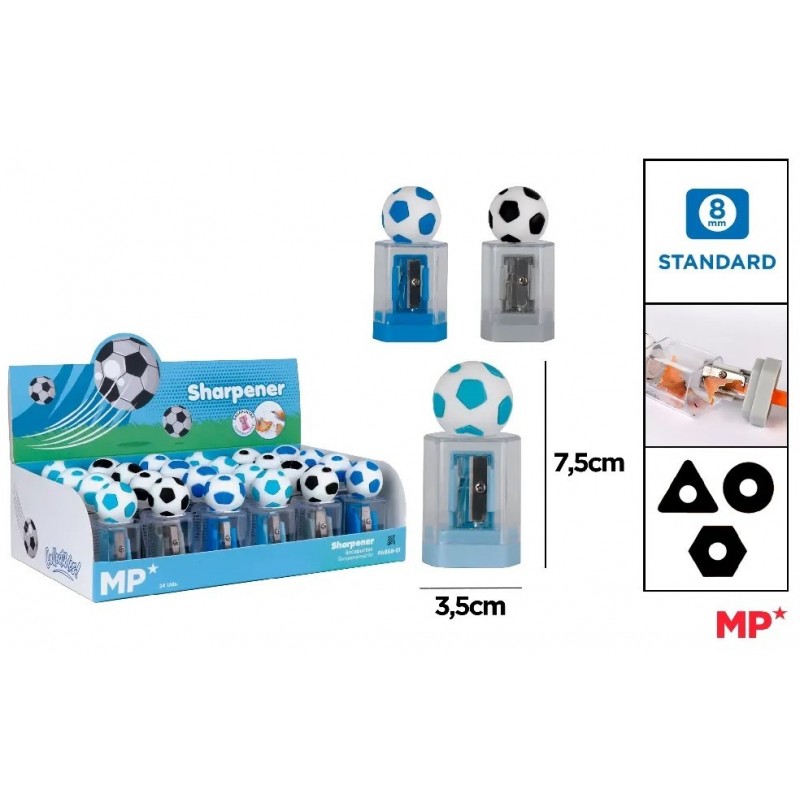 SACAPUNTAS DE ESTILO FUTBOL 1 AGUJERO
